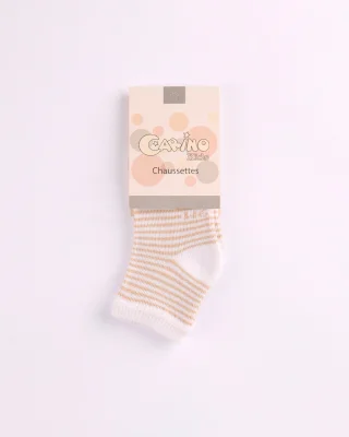 CHAUSSETTE F/G RAYURES CARINO25 T0/36M