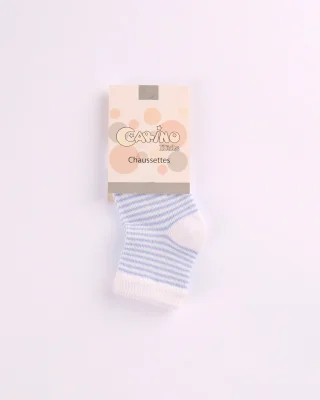 CHAUSSETTE F/G RAYURES CARINO25 T0/36M
